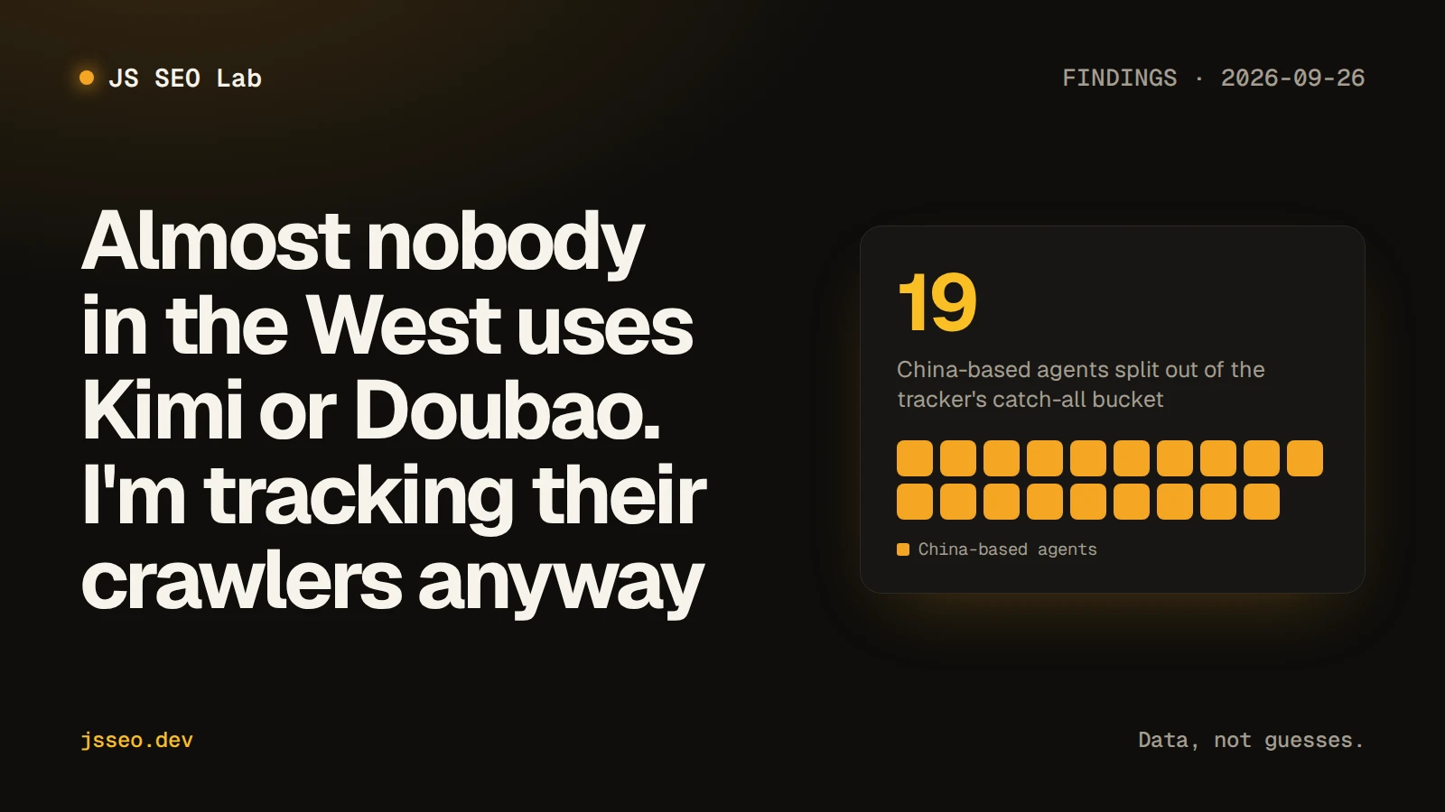 Almost nobody in the West uses Kimi or Doubao. I'm tracking their crawlers anyway